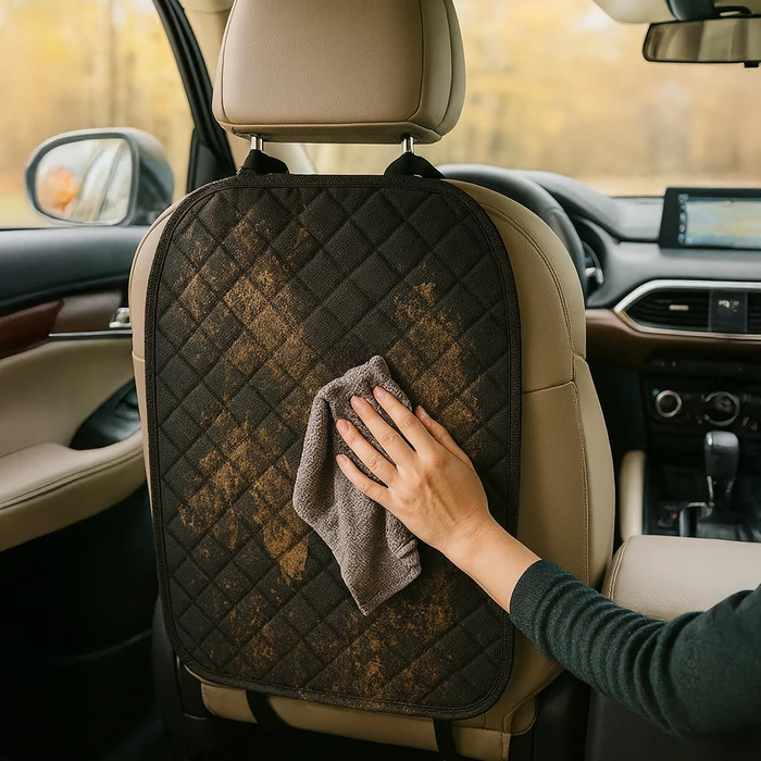 Autóülés háttámla védőhuzat