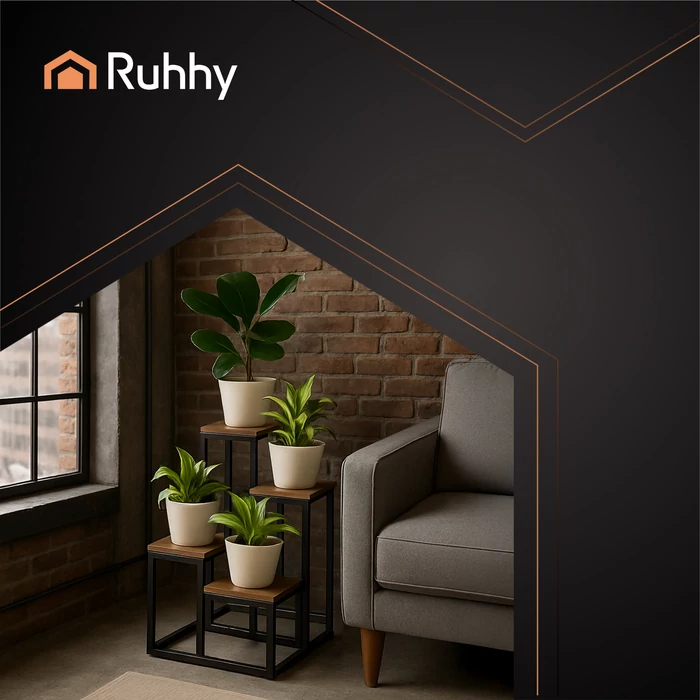 4 szintes loft virágállvány