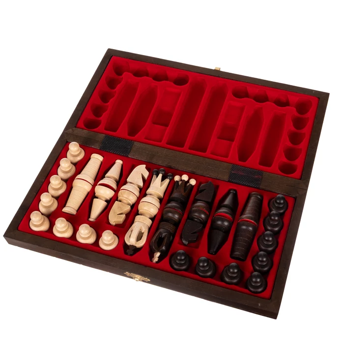 Sakk készlet gyertyánfából