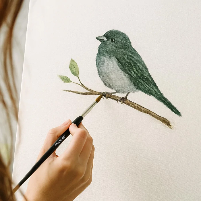 Festőecset készlet tartóval, 11 db