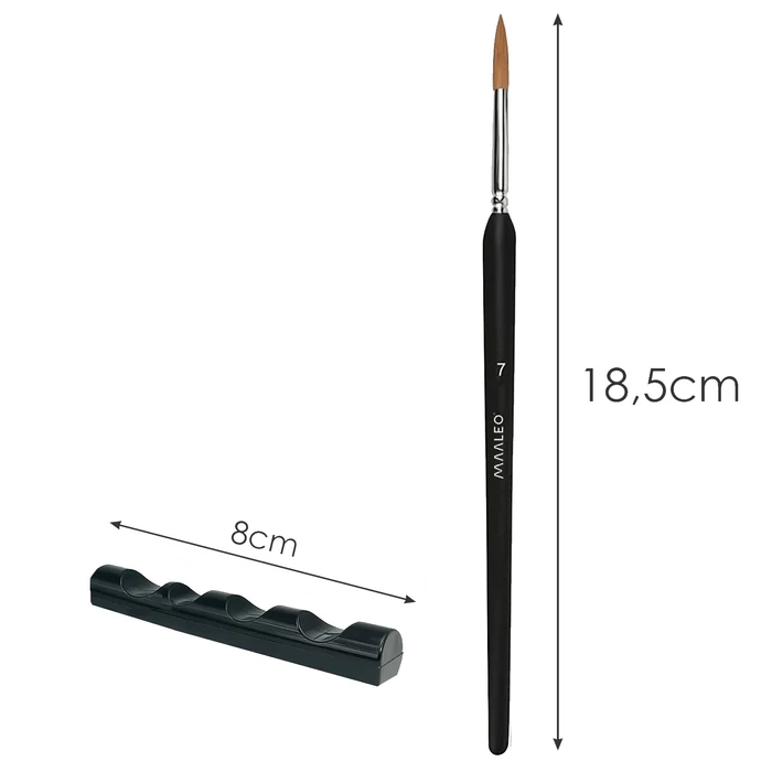 Festőecset készlet tartóval, 11 db