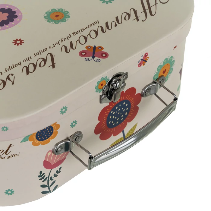 Teáskészlet gyerekeknek bőröndben