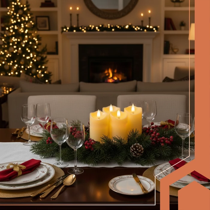 4 db-os LED gyertya készlet