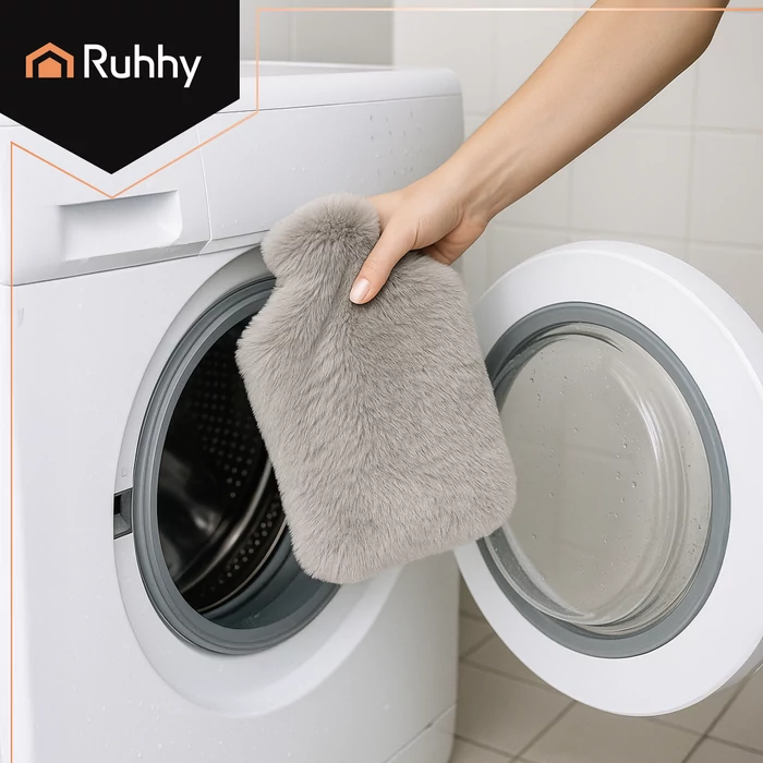 Nyuszifüles Melegvizes palack plüss borítással