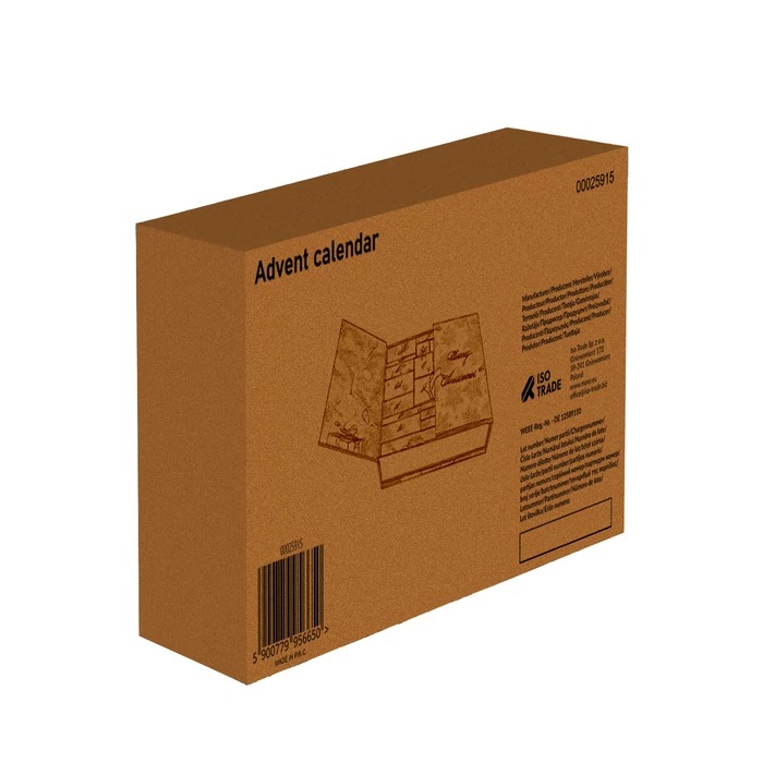 Férfi adventi naptár 2025 – 24 ajándékkal, elegáns karácsonyi meglepetésdobozban