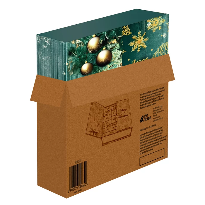 Férfi adventi naptár 2025 – 24 ajándékkal, elegáns karácsonyi meglepetésdobozban