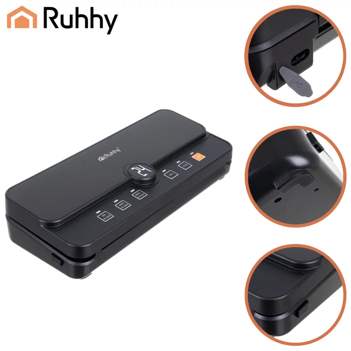 Ruhhy fóliahegesztő beépített tekercstároló + fóliavágó