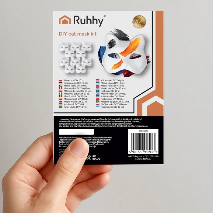 DIY macska álarc készítő