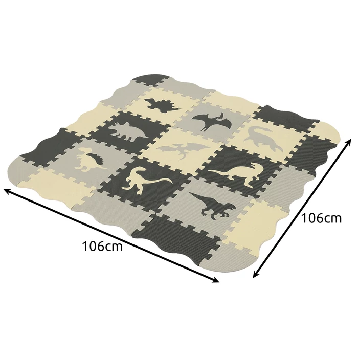 Habszivacs puzzle szőnyeg - Dínós