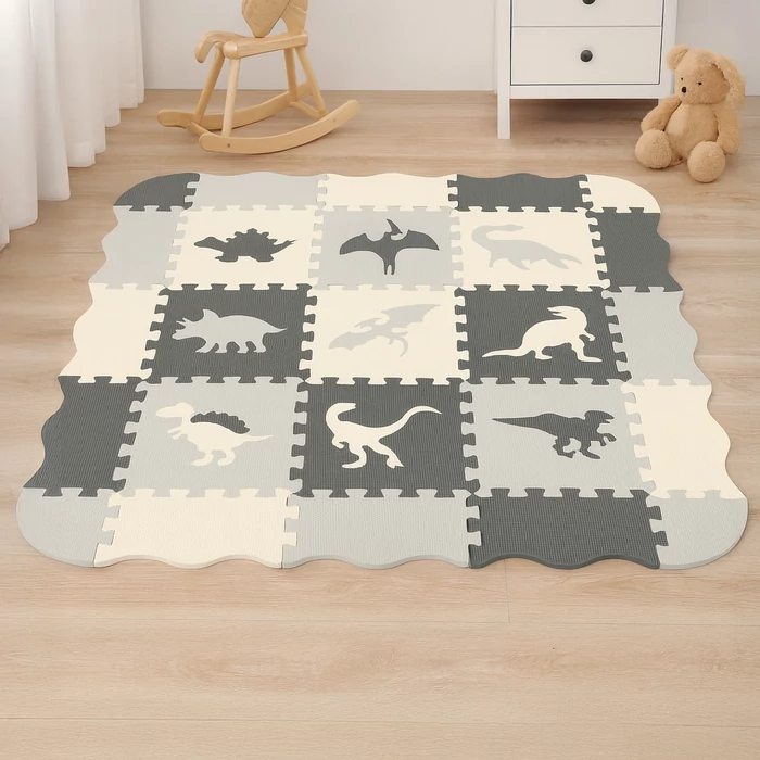 Habszivacs puzzle szőnyeg - Dínós