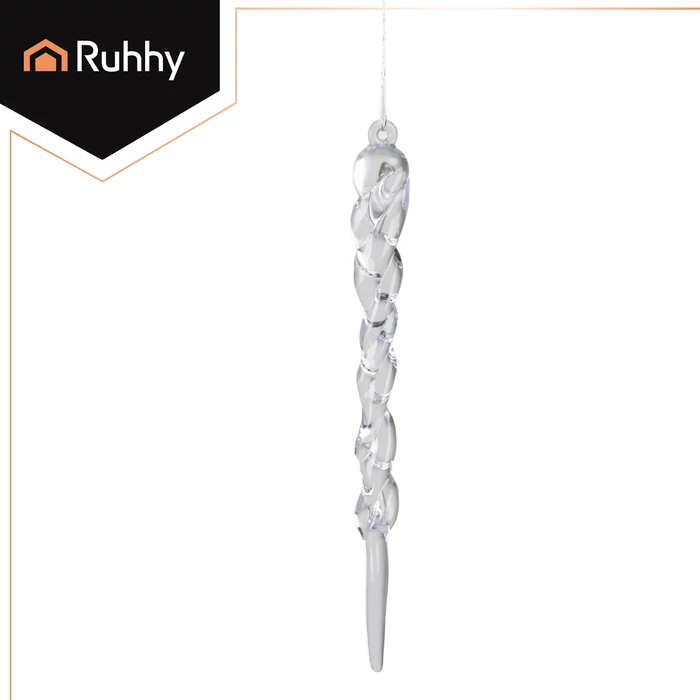 Jégcsap karácsonyfadísz 12 db