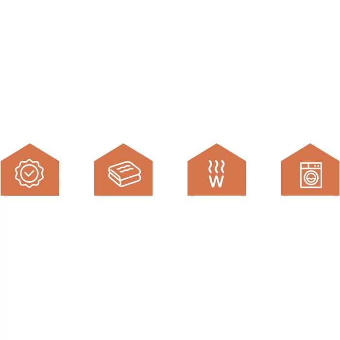 RUHHY fűthető dupla takaró – 180×130 cm, bézs