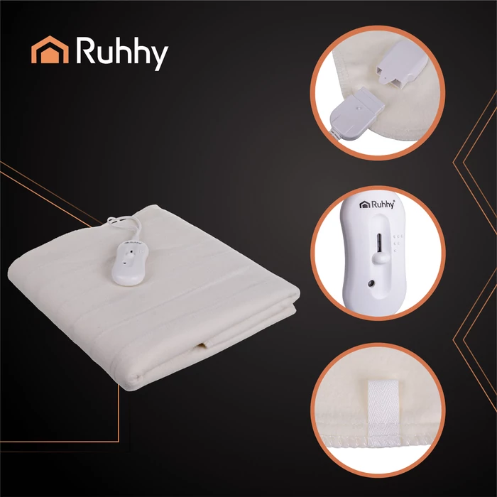 RUHHY 150×80 cm-es elektromos fűthető matracvédő