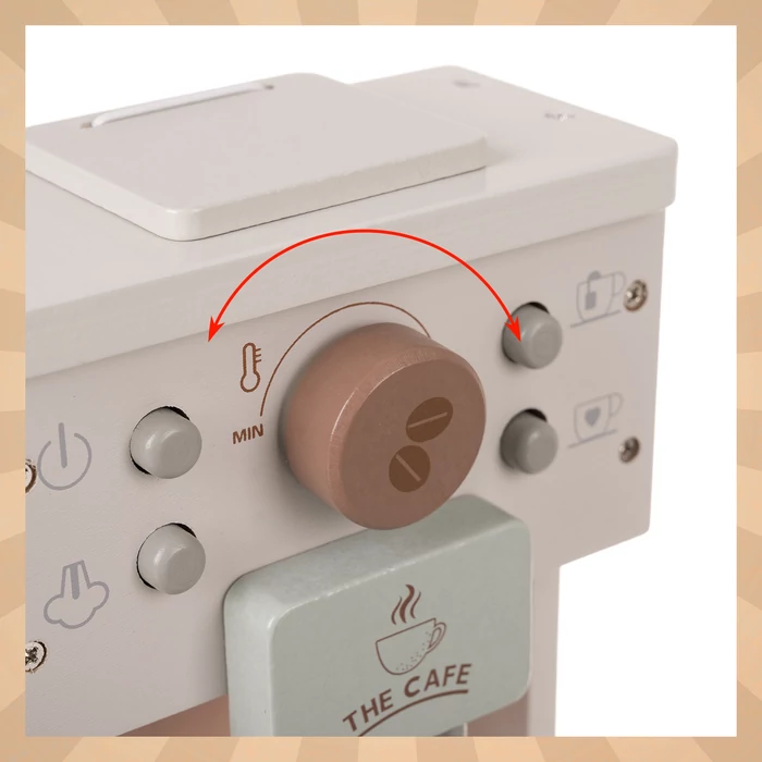 Kruzzel kávéfőző szett gyerekeknek fából