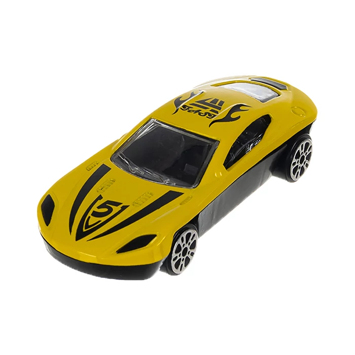 Autószállító játék kamion 6 darab autóval