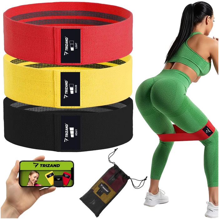 Trizand textil edzőszalag készlet, 3 db, 8-31 kg