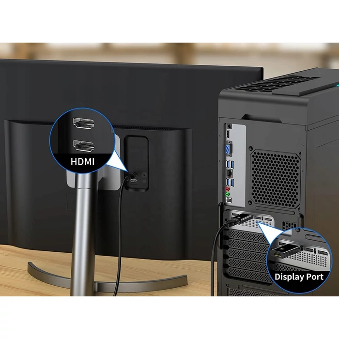 DP-HDMI átalakító adapter