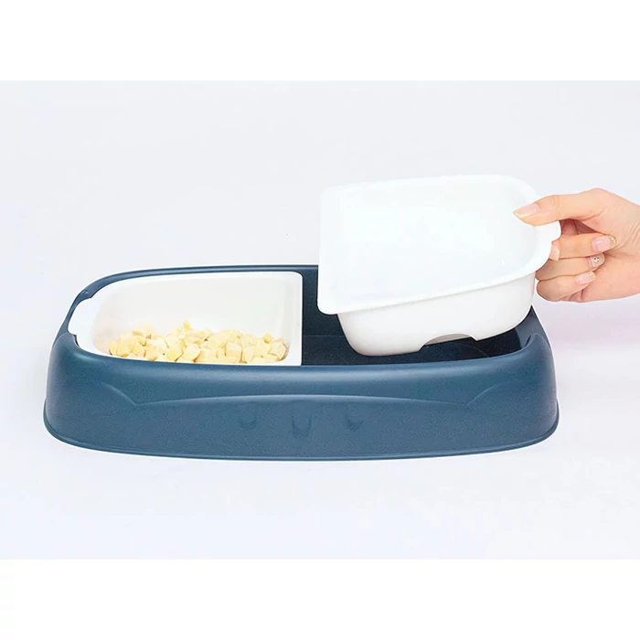 Dupla etetőtál kutyáknak és macskáknak