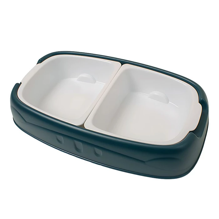 Dupla etetőtál kutyáknak és macskáknak