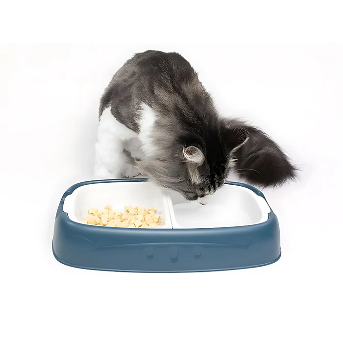 Dupla etetőtál kutyáknak és macskáknak