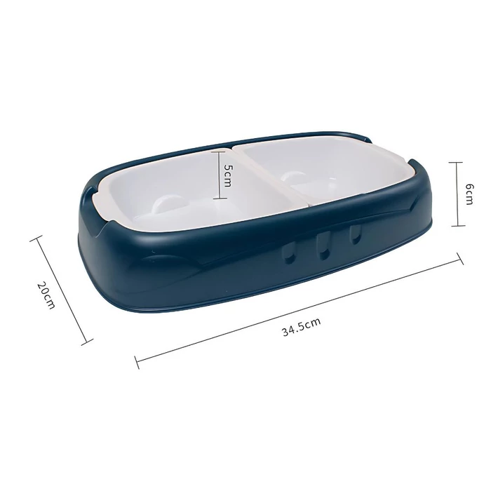 Dupla etetőtál kutyáknak és macskáknak