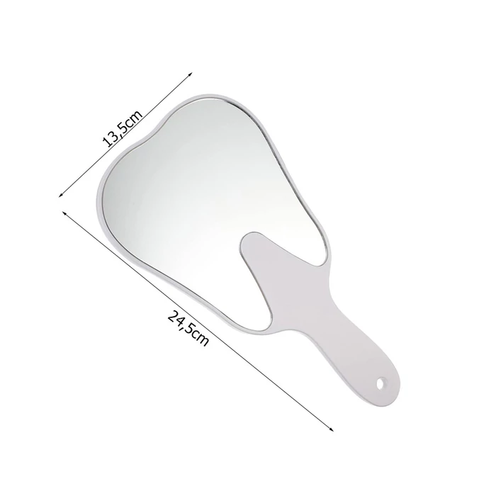 Fog alakú kézi sminktükör / fogászati tükör
