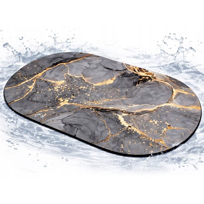 Csúszásmentes fürdőszobaszőnyeg, 60 x 40 cm, ovális