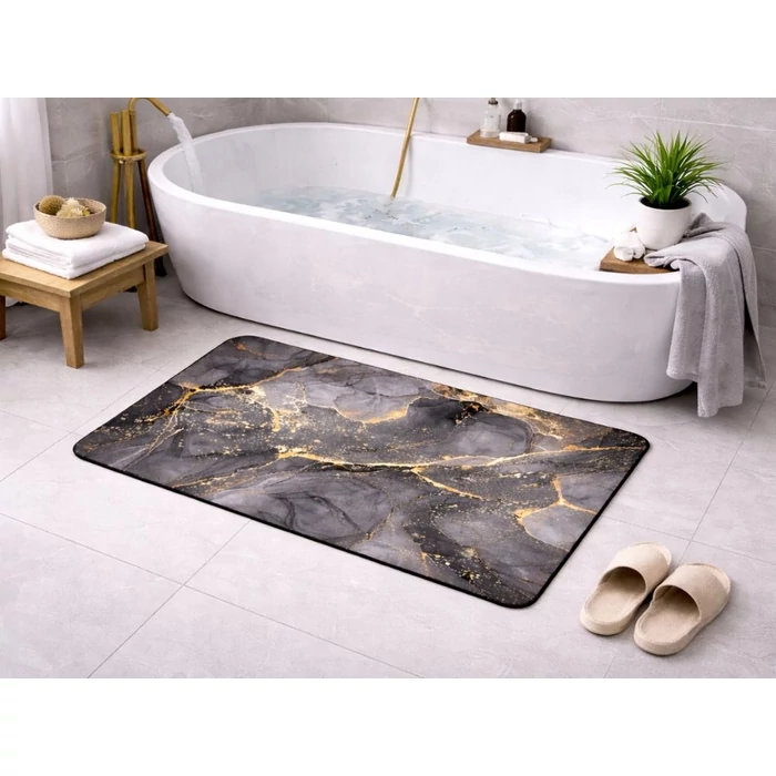 Csúszásmentes fürdőszobaszőnyeg, 60 x 40 cm, téglalap