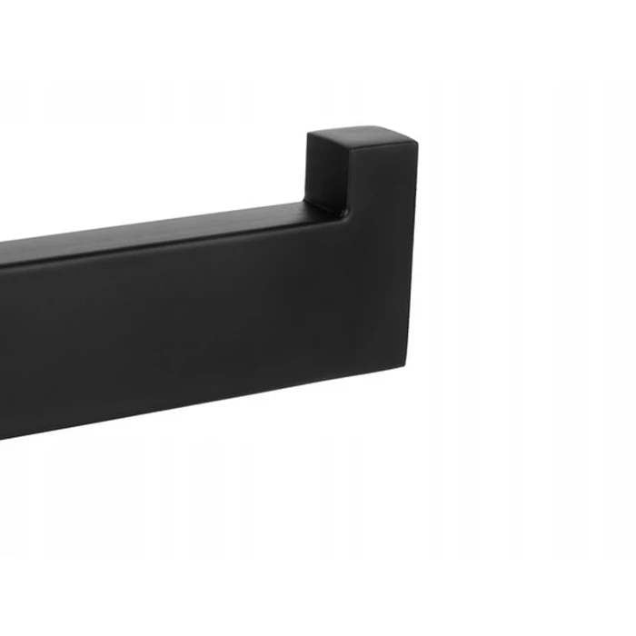 Felragasztható, acél WC-papír tartó, matt fekete