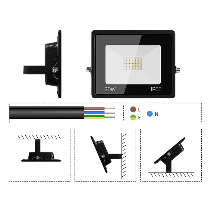 Külső LED reflektor 20W