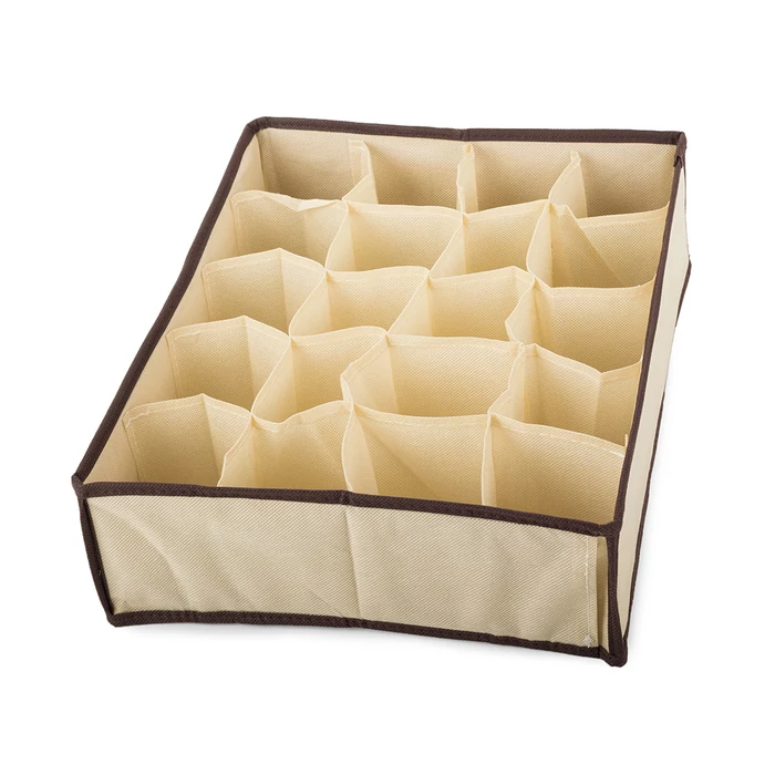 Alsónemű szervező zoknis fiók 20 rekeszes - bézs