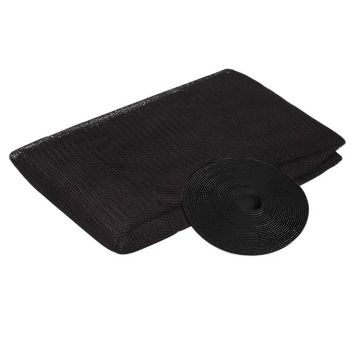 Szúnyogháló ablakra, fekete, 130x150 cm