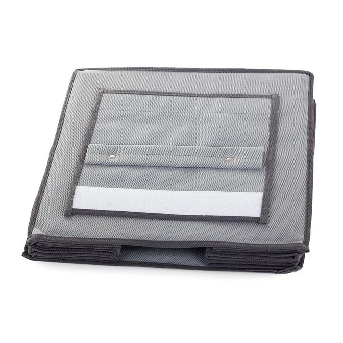 3 rekeszes ruhatároló, 60 cm, szürke