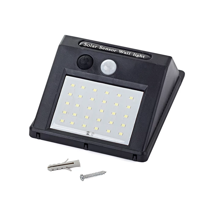 Napelemes lámpa 30 LED, alkonyat mozgásérzékelő