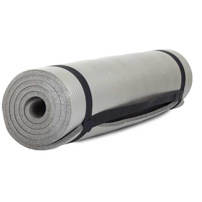 Jógamatrac / fitness szőnyeg 180x60cm, szürke