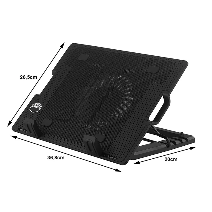Laptop hűtőpad, LED 17"