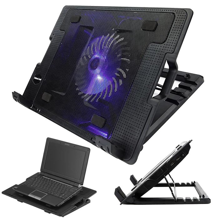 Laptop hűtőpad, LED 17"