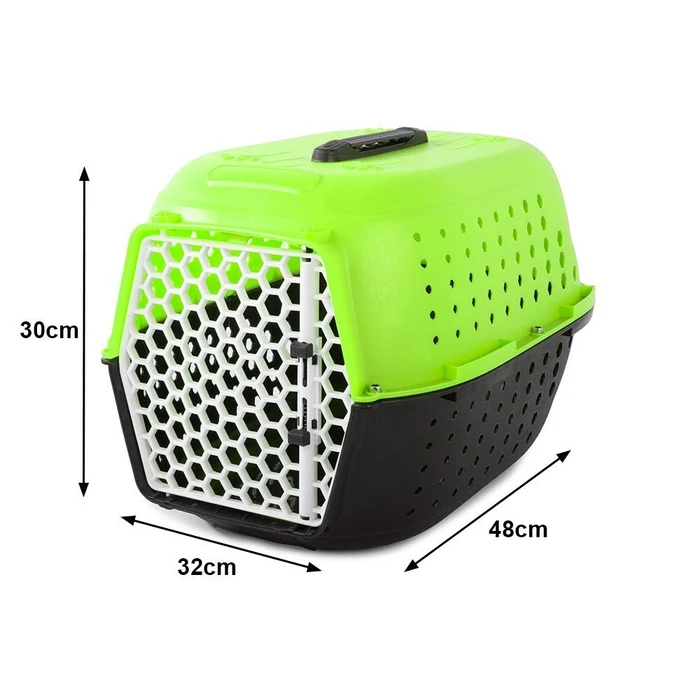 Szállítóbox kisállatoknak zöld