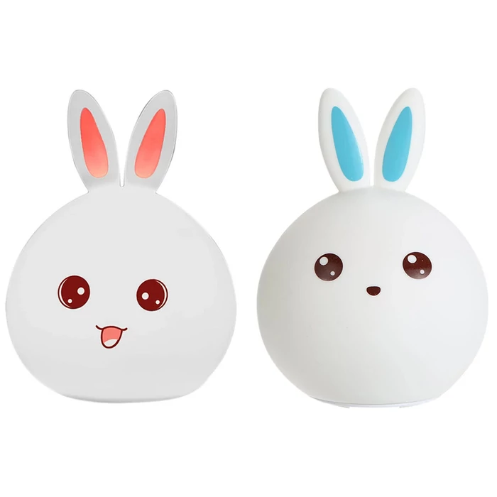 Gyermek éjjeli lámpa, nyuszi, elemes