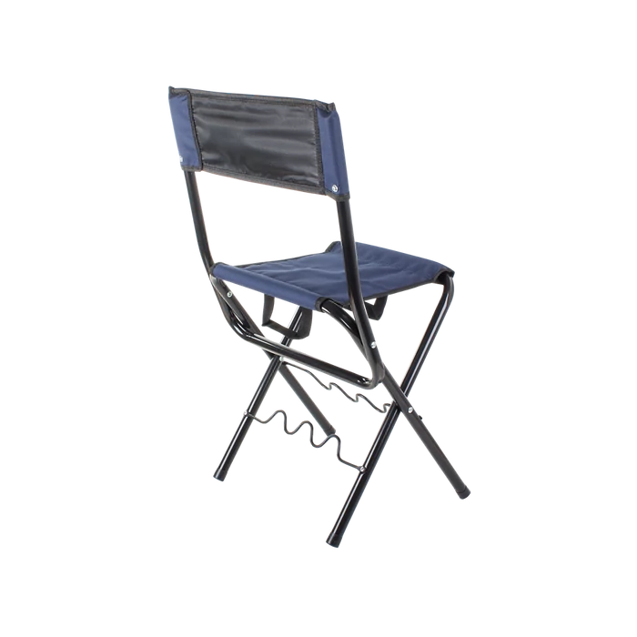 Összecsukható horgászszék bottartóval, kék