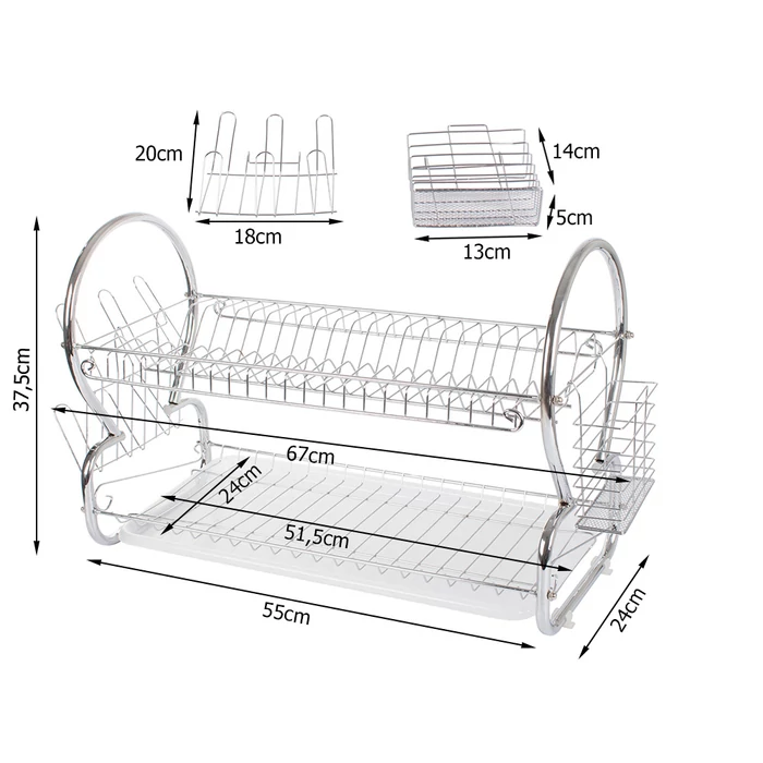 Kétszintes edényszárító