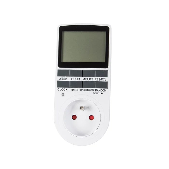Időzítő ki-be kapcsoló lcd kijelzővel