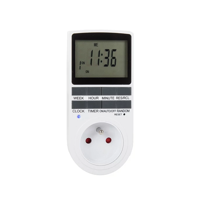 Időzítő ki-be kapcsoló lcd kijelzővel