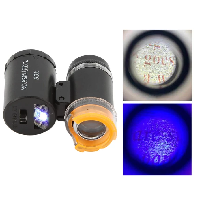Zsebmikroszkóp UV LED