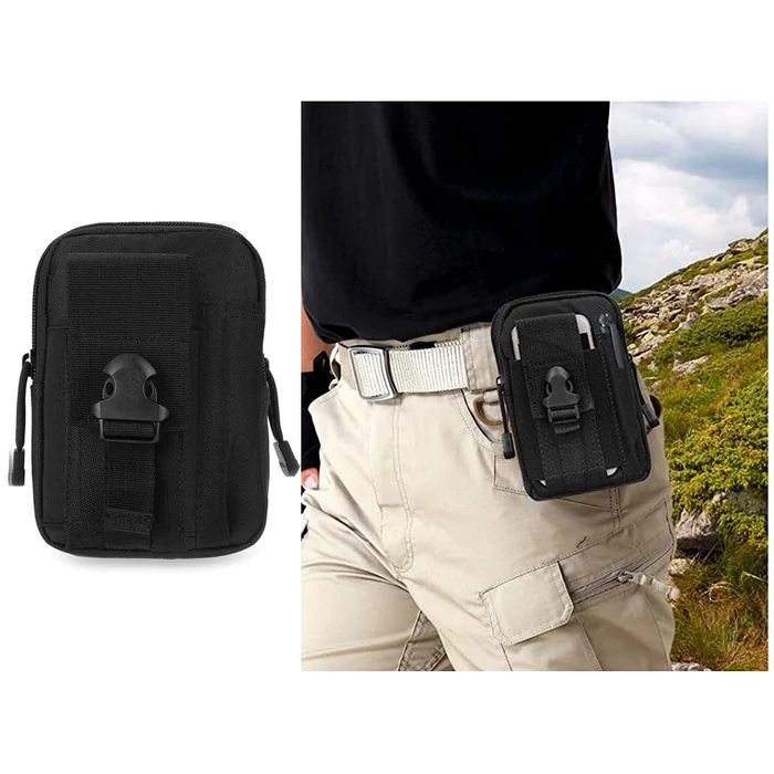 Katonai taktikai deréktáska, fekete