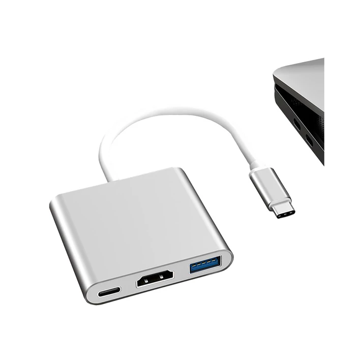 Adapter 3az1ben Type-C - Type-C, hdmi, USB