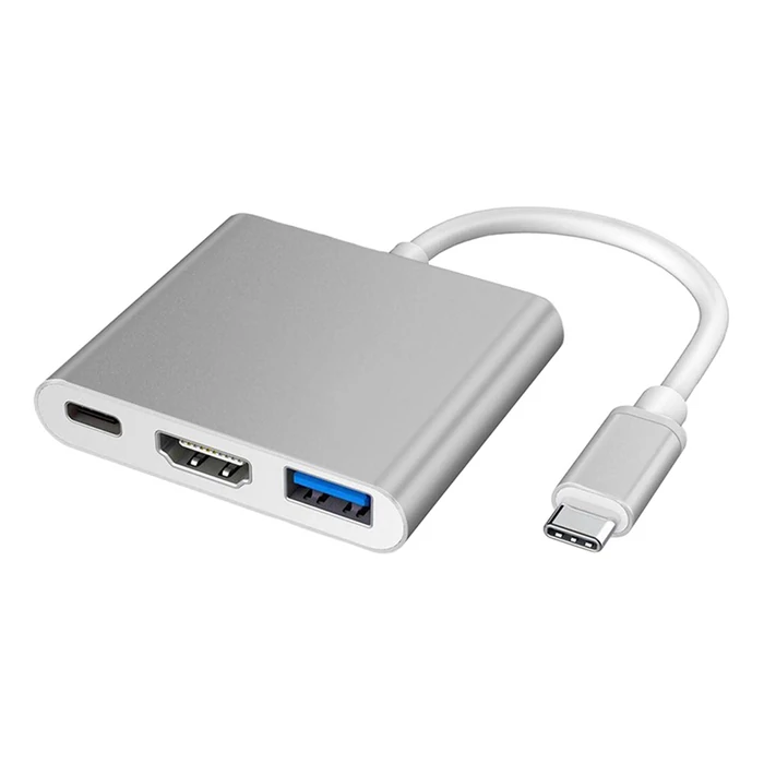 Adapter 3az1ben Type-C - Type-C, hdmi, USB