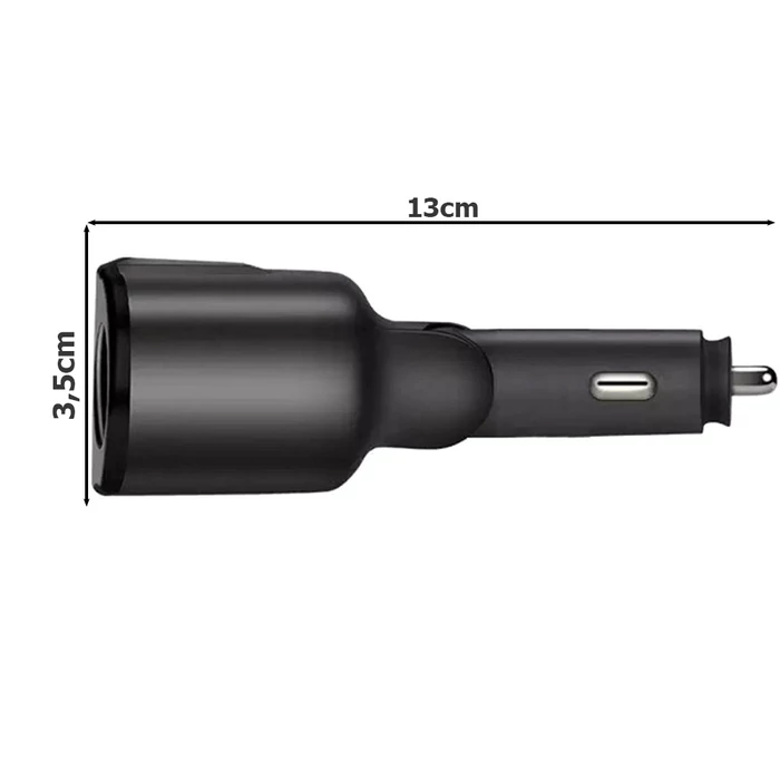 Szivargyújtó elosztó, 2x USB