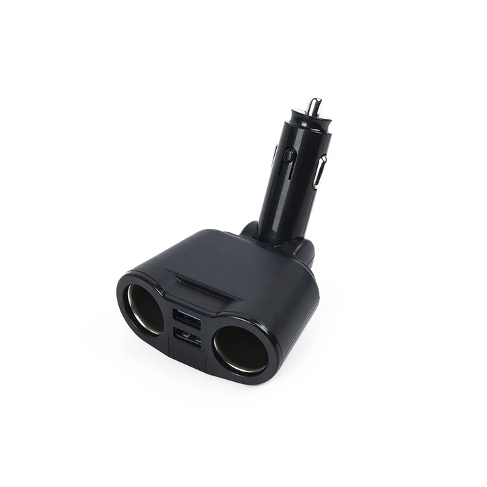 Szivargyújtó elosztó, 2x USB