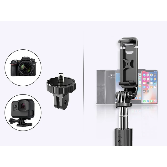 Selfie állvány, bluetooth távirányítóval
